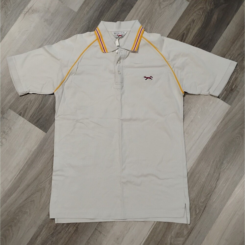 VTG Retro Fox Polo Golf Shirt Men's Large Short Sleeve